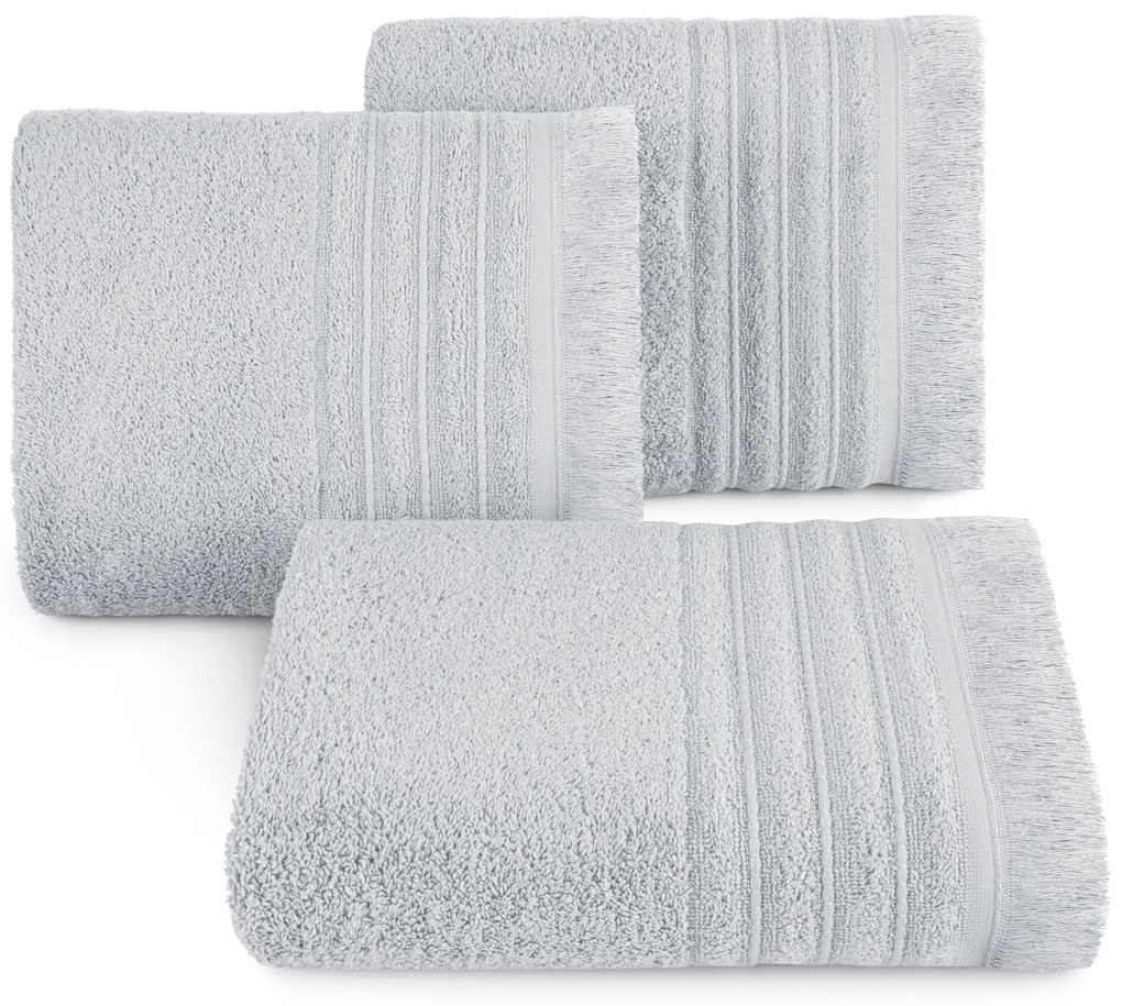 BAVLNENÝ UTERÁK MIRENA 50X90 CM STRIEBORNÁ