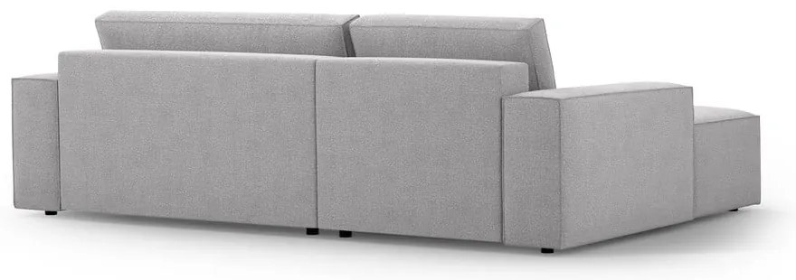 Svetlosivá rozkladacia rohová pohovka z textílie bouclé (ľavý roh) Jodie – Micadoni Home