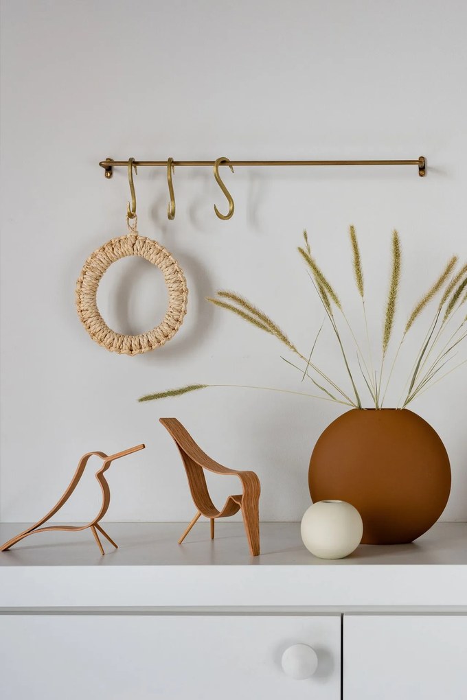COOEE Design Drevený dekoratívny vtáčik Woody Bird Oak Small