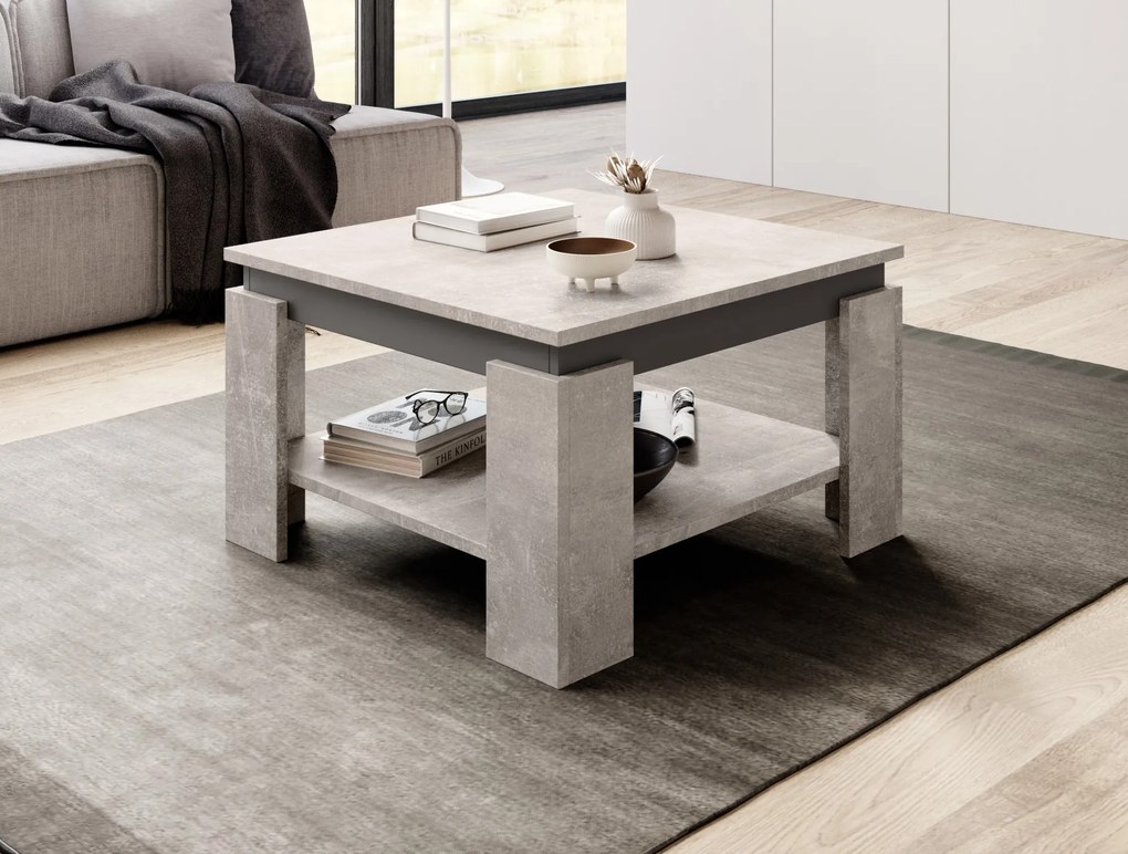 Konferenční stolek Tinto 68 cm beton/antracit