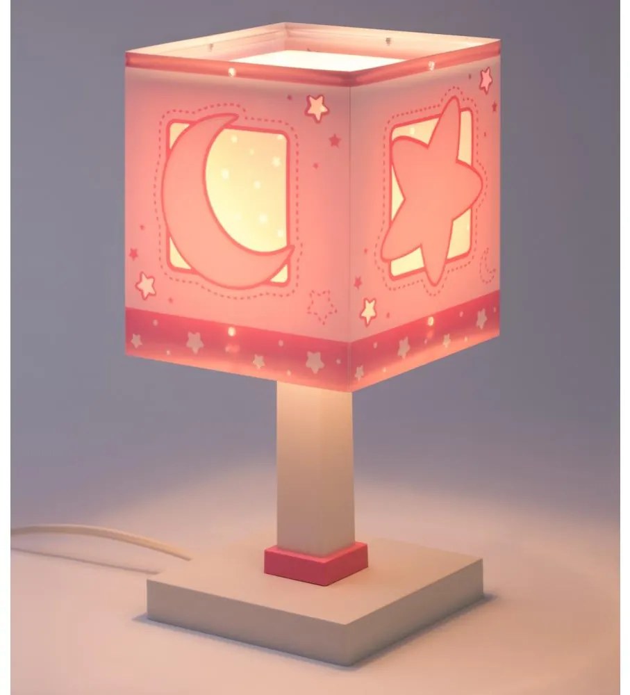 Dalber 63231NS - LED detská lampička MOONLIGHT 1xG4/4W/230V ružová