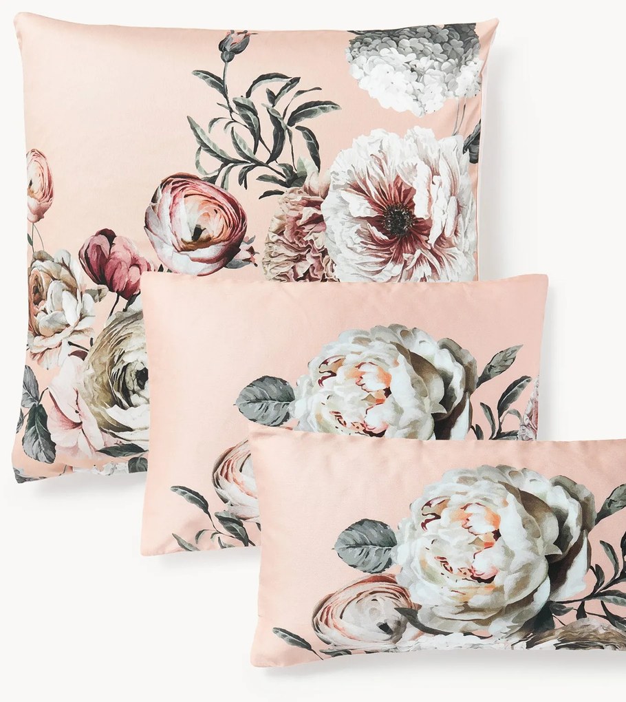 Obliečka na vankúš z bavlneného saténu Blossom