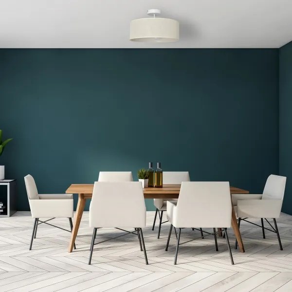 Luster na tyči ALBA 3xE27/15W/230V krémová