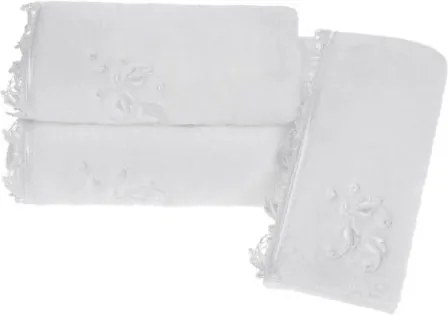 Soft Cotton Darčekové balenie uterákov a osušiek NAKKAS Biela