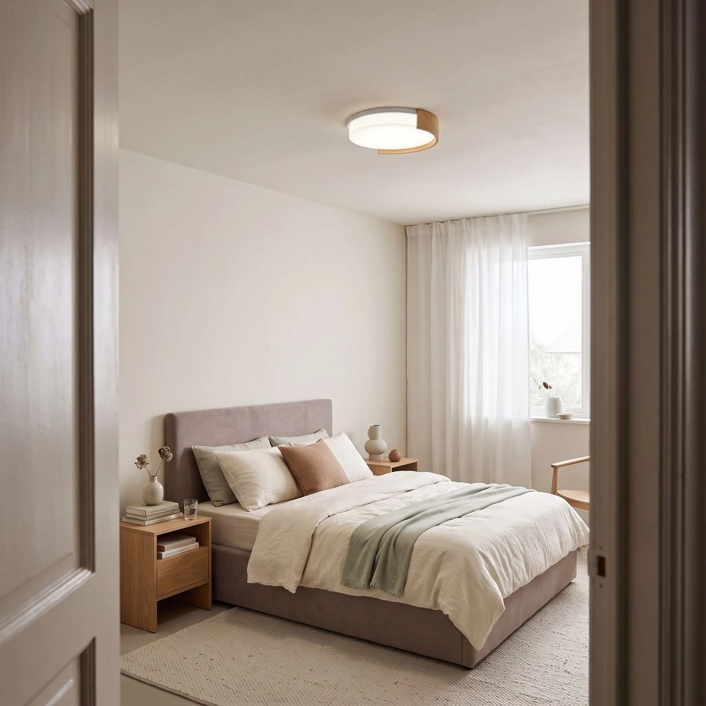 Toolight Toolight, APP1931-C, LED stropné svietidlo, Ø 41,5 cm, dekor dreva, OSW-63004