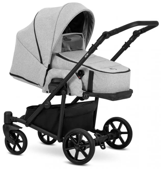 Kočík Kunert Roy black frame 2v1 - grey