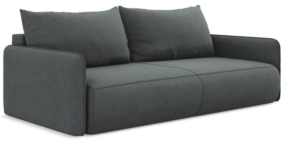 Sivá rozkladacia/s úložným priestorom pohovka 216 cm Nanea – Makamii