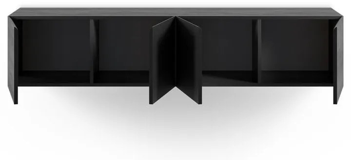 Čierny TV stolík 180x38x35 cm Daroca – Marckeric