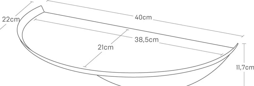 Čierna kovová polica 40 cm Tower – YAMAZAKI