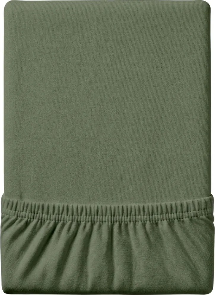 Jersey plachta EXCLUSIVE tmavozelená 180x200 cm, 100% bavlna