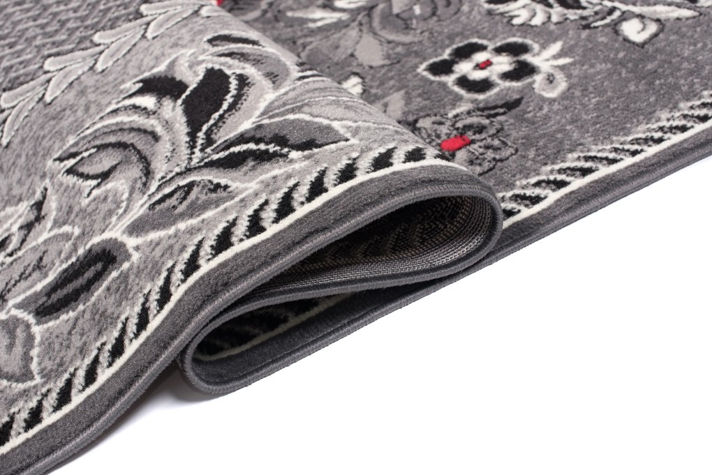 TA Koberec 7192B TMAVO SIVÁ LACNÁ PP CRM Rozmer: 70x150 cm