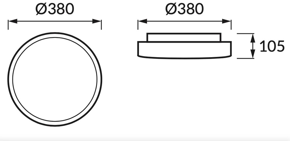 STRÜHM Prisadené stropné svietidlo SOLA LED C 24W Neutral White 2785