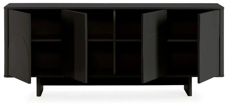 Čierna komoda 180x75x40 cm Solei – MOME