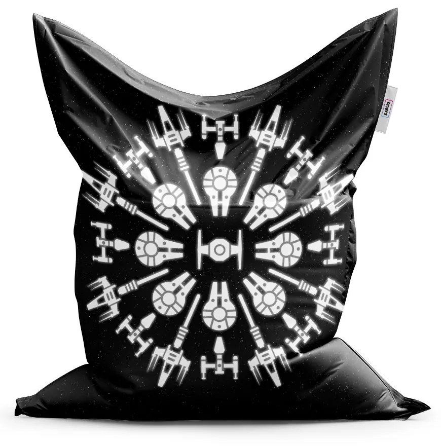 Sablio Sedací vak Star Wars Vesmírne lode - 150x100 cm