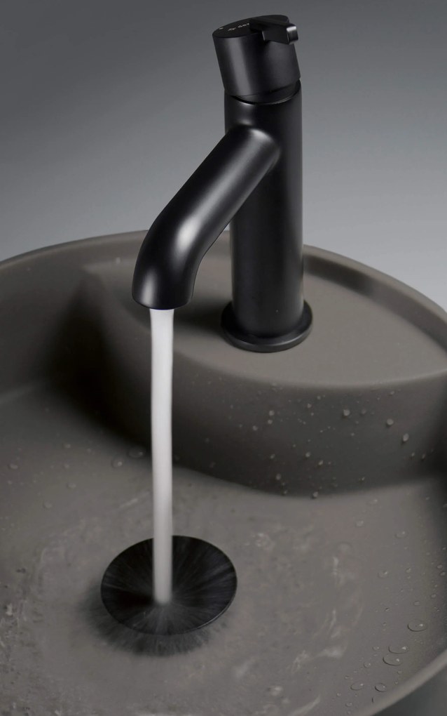 Deante Silia, umývadlo na dosku s otvorom na batériu 360x360x125mm, antracitová metalíza, DEA-CQS_TU4B