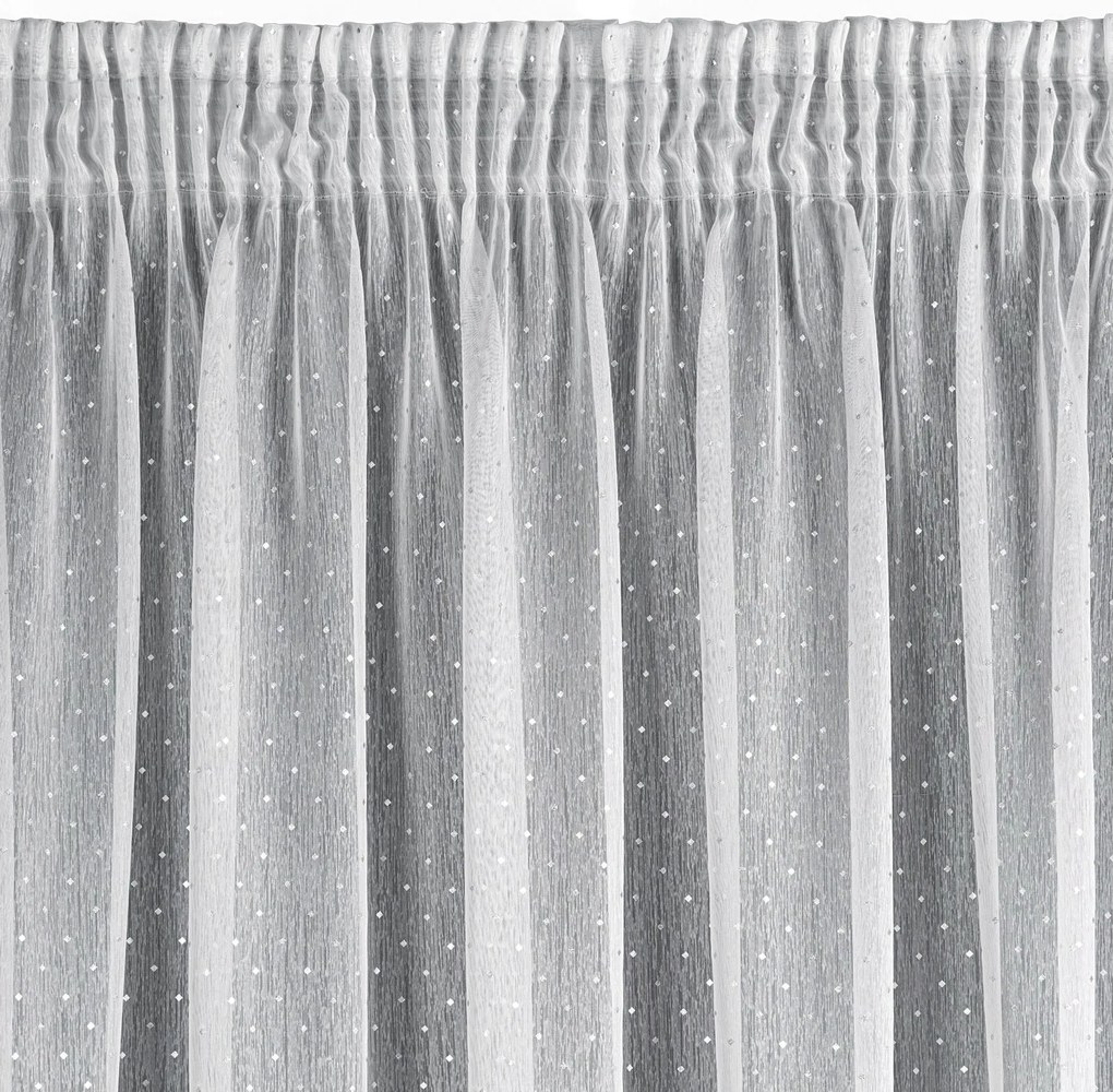 ZÁCLONA NA PÁSKE SIBEL 300X250 CM BIELA