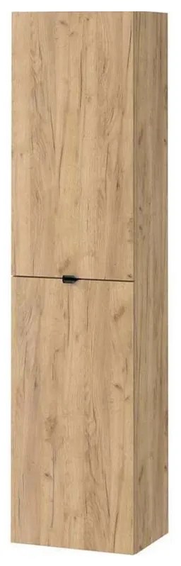 Cersanit Malika, vysoká závesná skrinka 400x300x1600 mm, dub, S598-049-DSM
