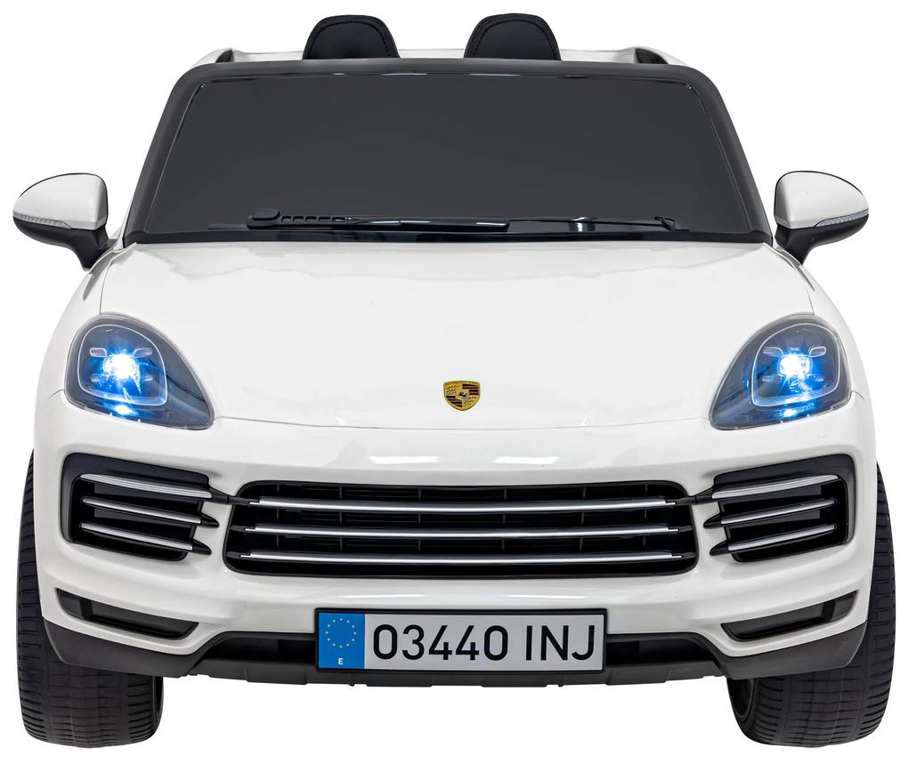 RAMIZ Elektrická autíčko  Porsche Cayenne S - biele - 4x25W- BATÉRIA - 12V7Ah - 2024