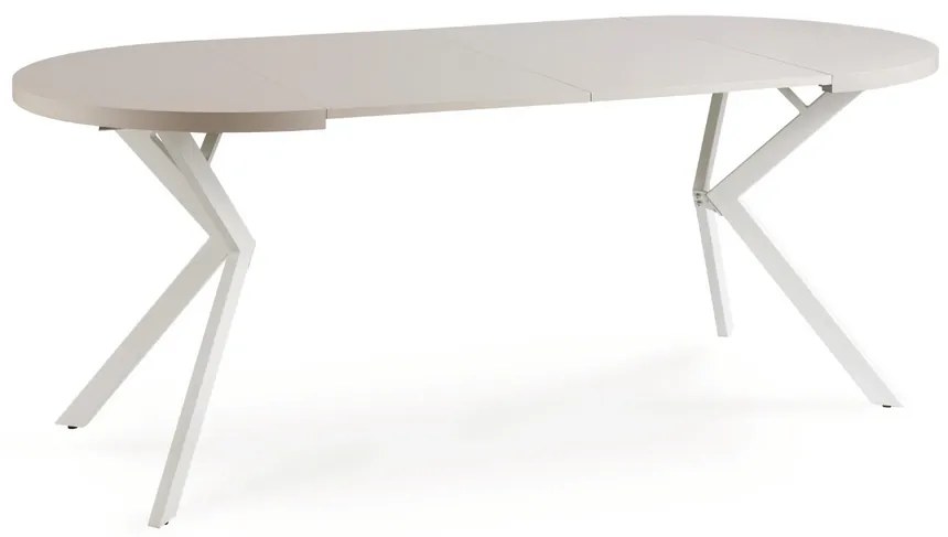 Stôl RENO 90–190 cm Kašmír/Biely