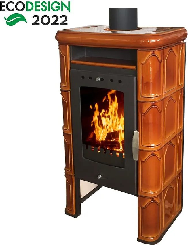 Krbové kachle Bergamo II goldbrown 7 kW