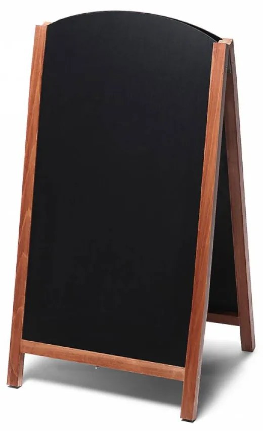 Drevené áčko s vysúvacou tabuľou 68 x 120 cm, svetlo hnedá