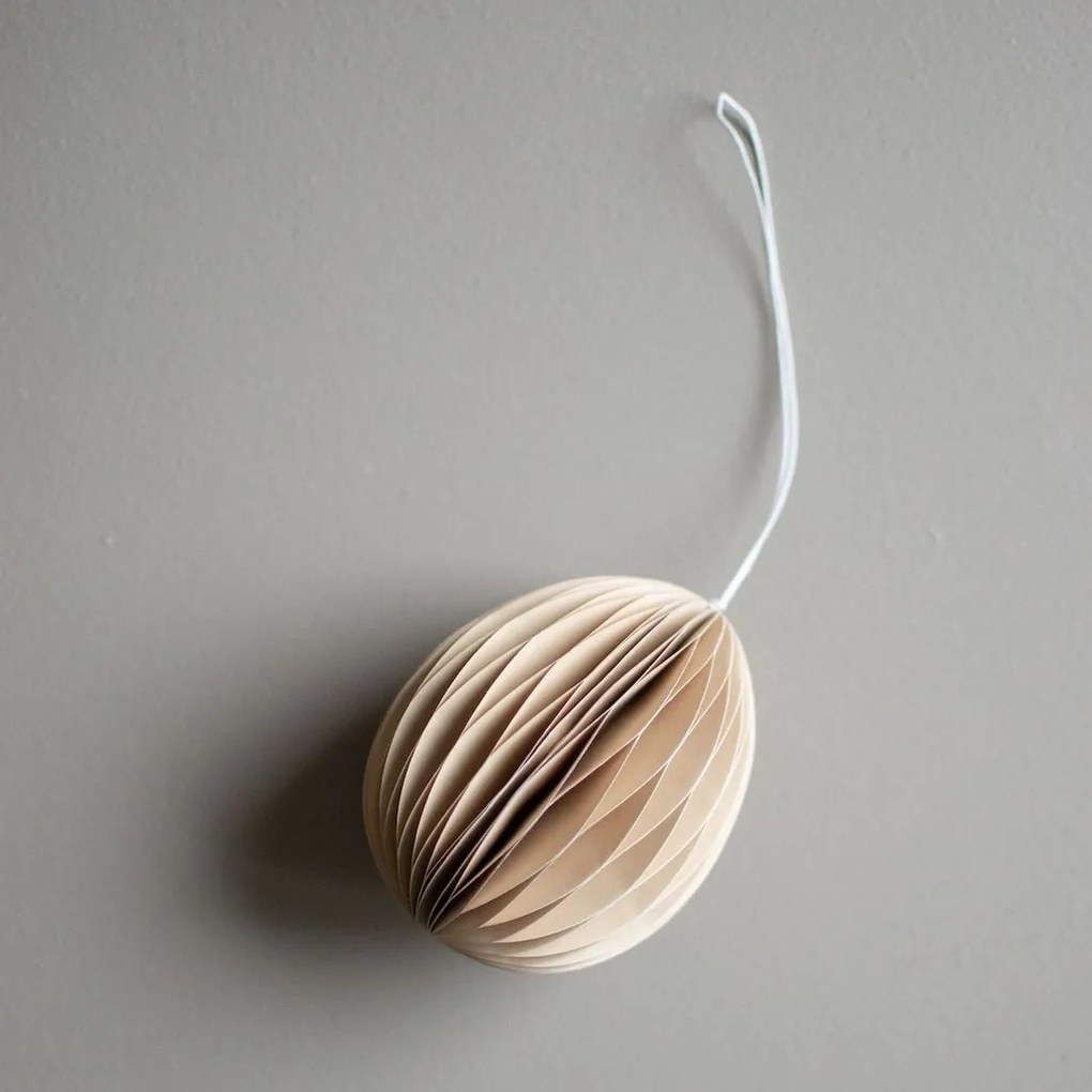 DBKD Papierové veľkonočné vajíčko Ovoid Sand 7 cm