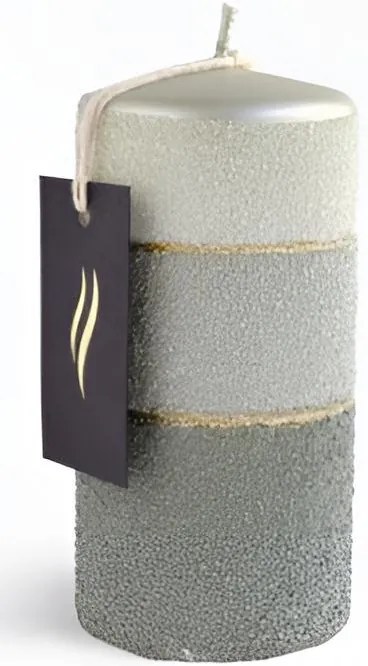 Parafínová svíčka Milano 14 cm zelená