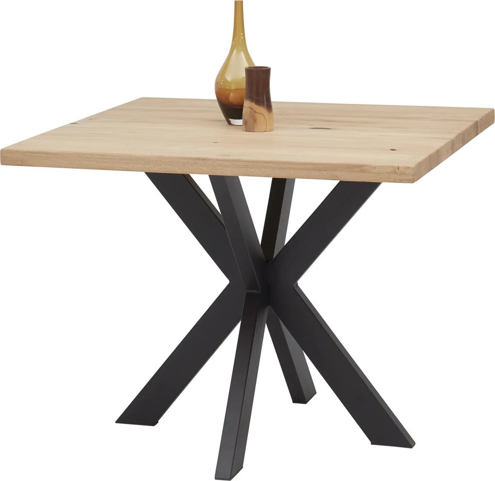 XXXLutz JEDÁLENSKÝ STÔL, dub, čierna, farba duba, 100/100/76 cm P & B - Stoly - 000572031201
