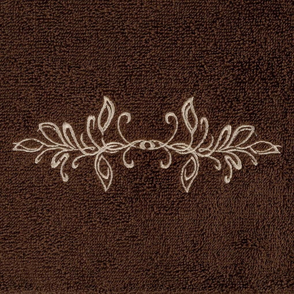 BAVLNENÝ UTERÁK SADA 3KS 30X50 CM, 50X90 CM, 70X140 CM HNEDÁ