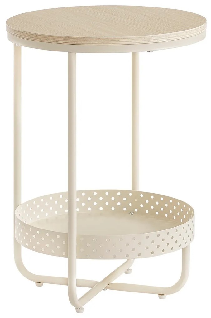 Odkladací stolík E1015 CRM, krémový