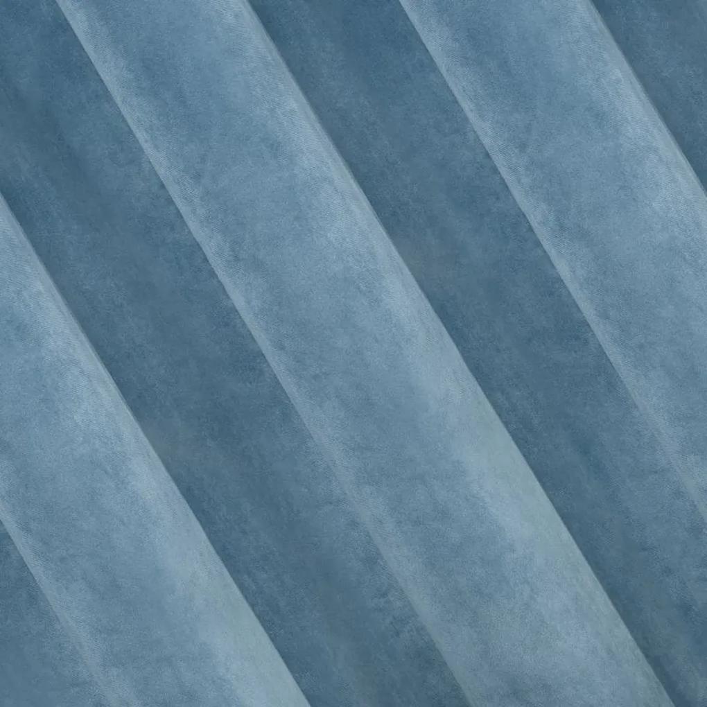 Krásne modré jednofarebné závesy 140X250 cm