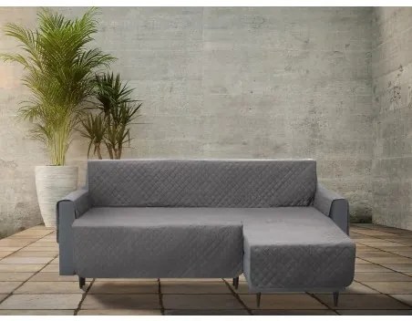 Poťah na rohovú sedačku pravý PARIS sivý, 240 cm