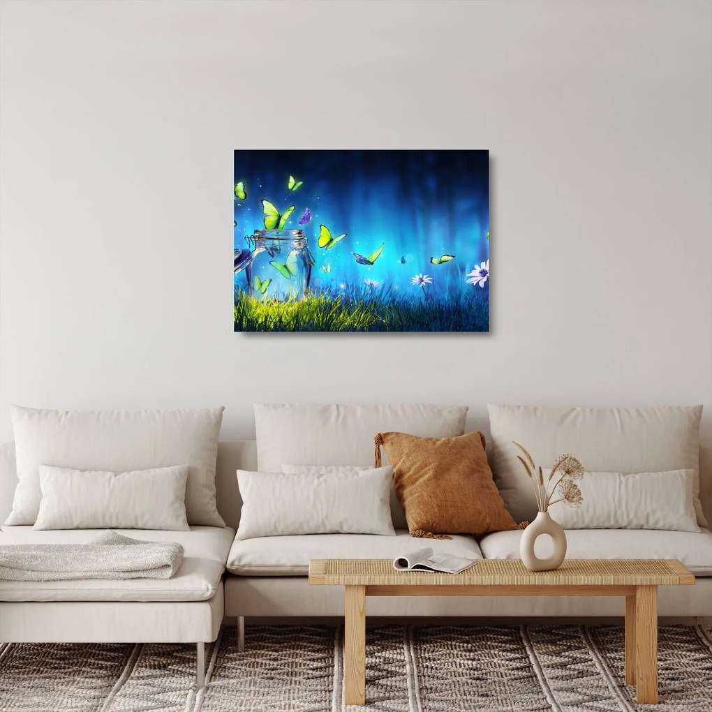Sklenený obraz - Voľnosť (70x50 cm)