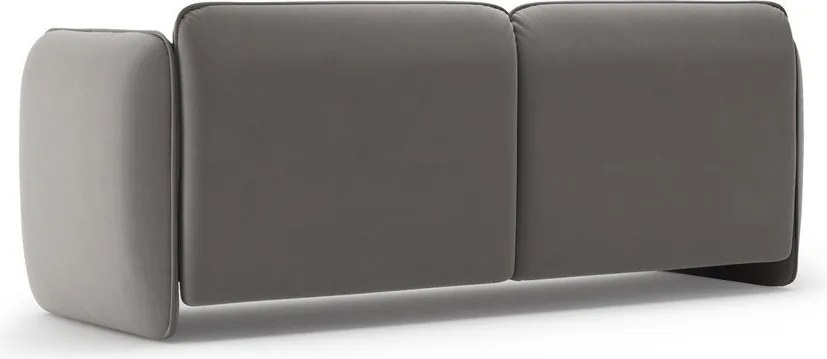 Tmavosivá zamatová pohovka 204 cm Georgia – Micadoni