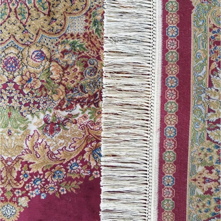 DY Hodvábny exkluzívny koberec Qum Silk 01 - červená Rozmer: 400x500 cm