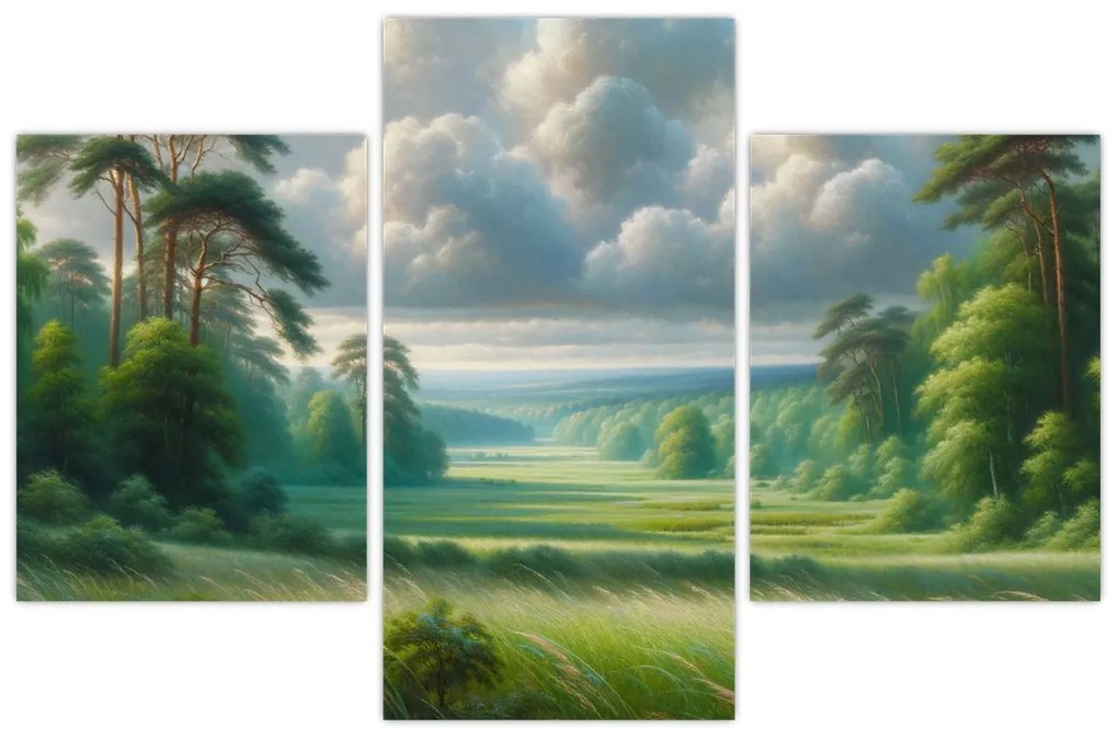 Obraz - Zelená krajina (90x60 cm)