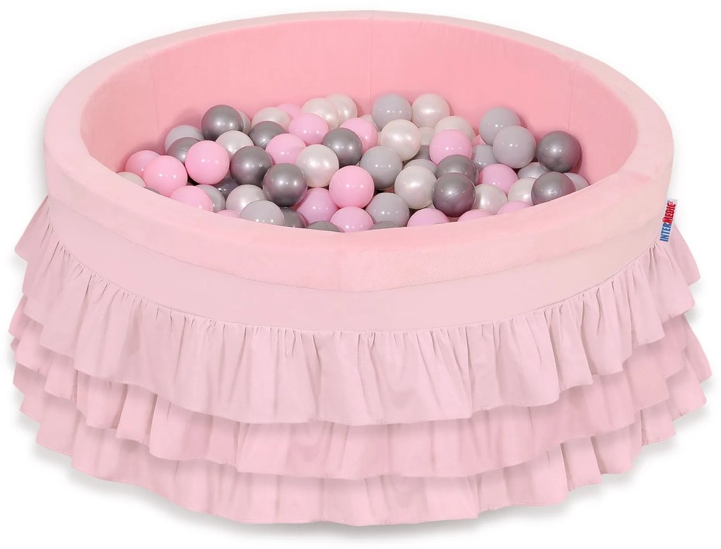 Suchý bazén s guličkami - 200ks - Light Pink