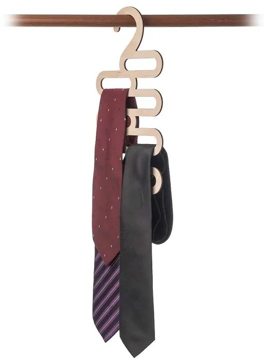 ČistéDrevo Drevený vešiak na kravaty