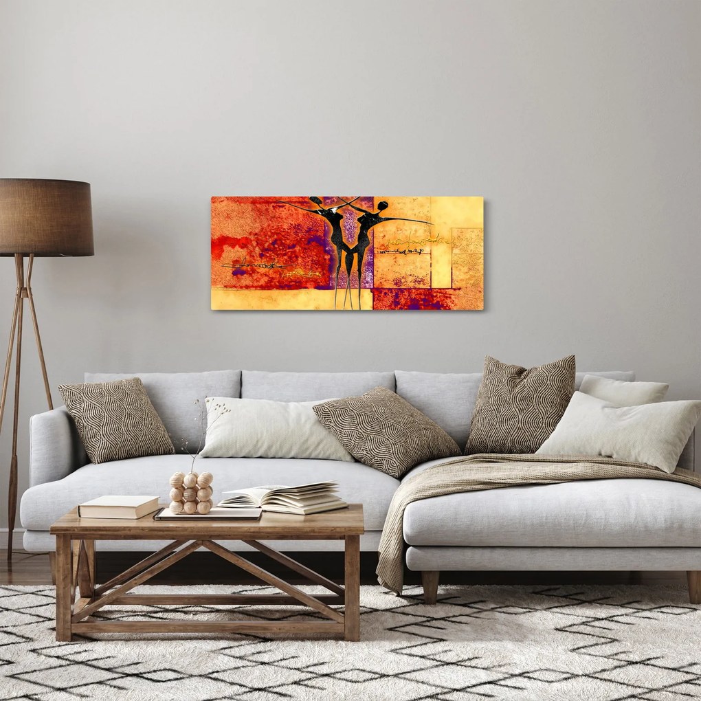 Obraz - Africká bohyňa (120x50 cm)