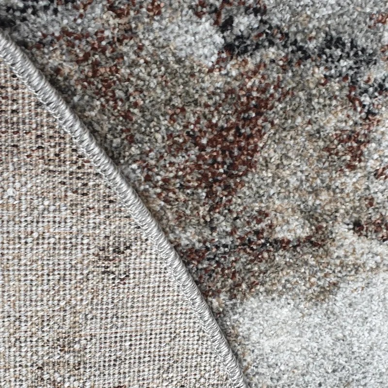 Kusový koberec Universe 841-86 grey/beige kruh, 160x160 (priemer) kruh, šedá, obývacia izba, Spoltex
