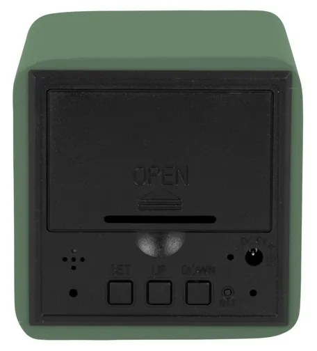 Karlsson 5982GR dizajnové LED hodiny s budíkomzelená, 7 cm