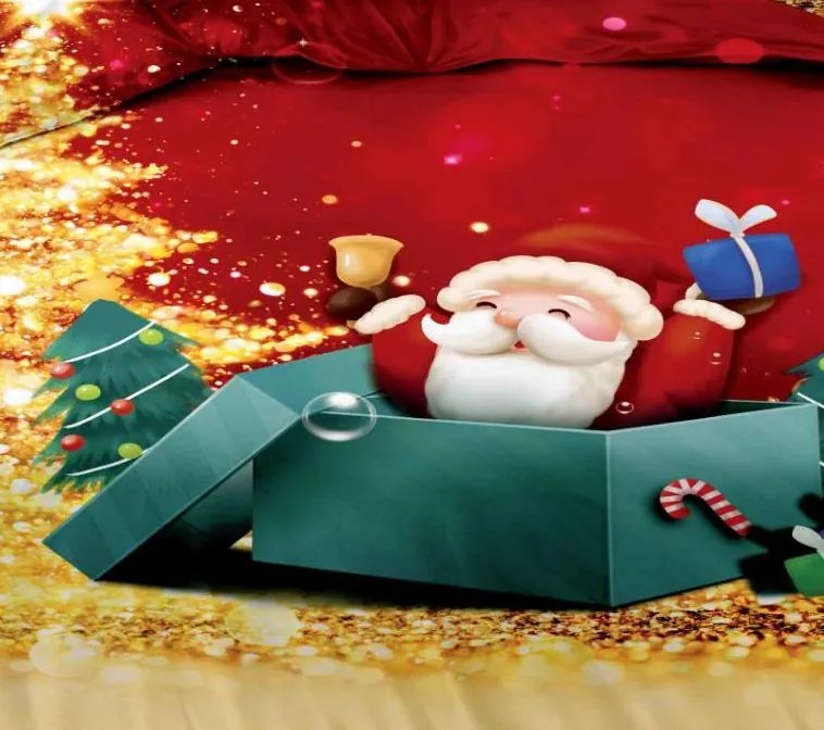 Posteľné obliečky KRISMAS JOY 7-dielna sada 140x200 cm