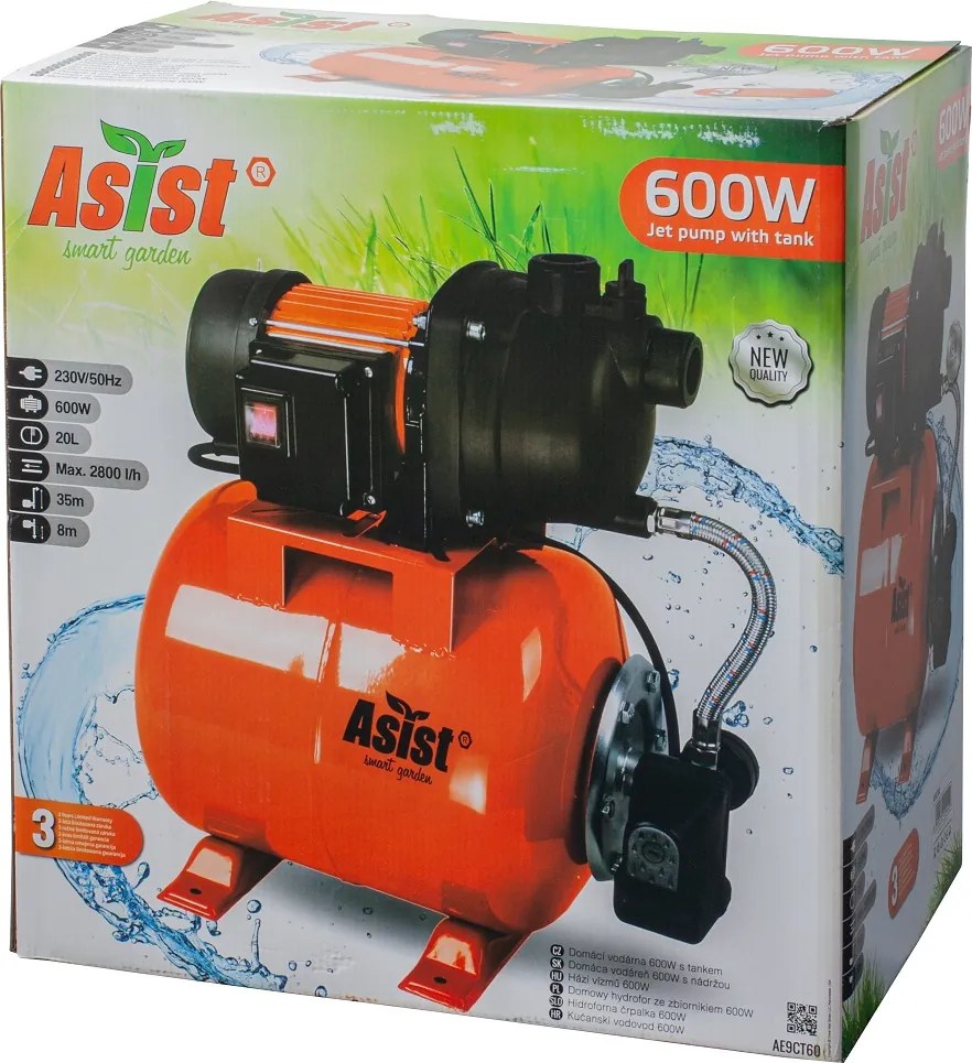 ASIST smart garden AE9CT60-1 Domáca vodná stanica 600 W, 20 l