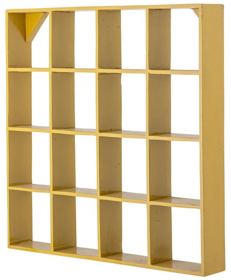 Žltá poschodová polica z recyklovaného dreva 10 cm Bekka – Bloomingville