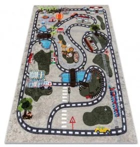 Sammer Detský koberec s motívom autodráhy kolekcia JUNIOR BR013 80 x 150 cm