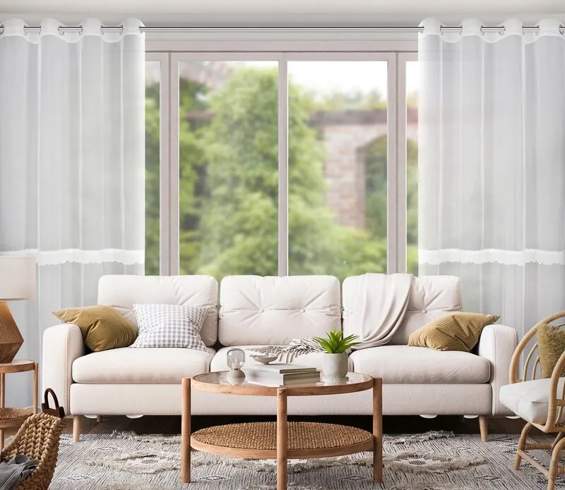 ZÁCLONA SOFI 140 X 260 CM BIELA