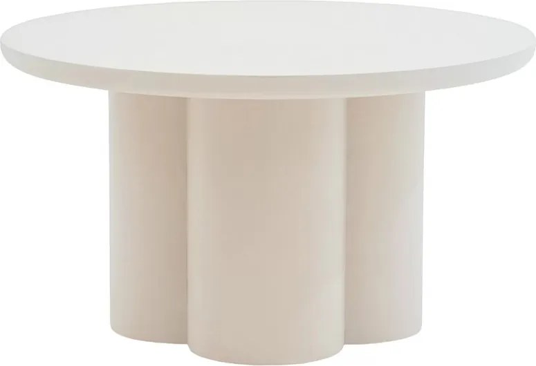 Okrúhly konferenčný stolík Cylindus 80 cm - béžový