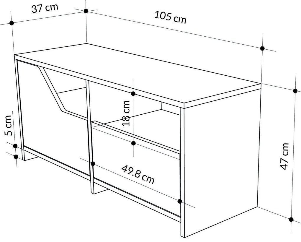 Botník (skrinka na topánky) Todeba (sivá + biela). Akcia -19%. Vlastná spoľahlivá doprava až k Vám domov. 1094664