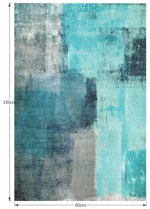 Koberec Esmarina Typ 2 80x150 cm - modrá / sivá