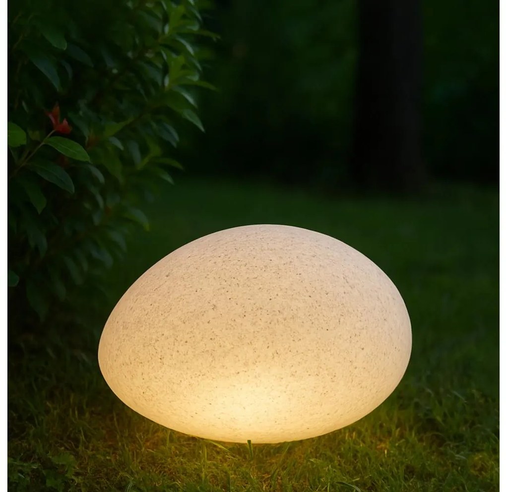 Vonkajšie dekoratívne svietidlo LUMISTONE 1xE27/15W/230V IP65 priemer 26,5 cm